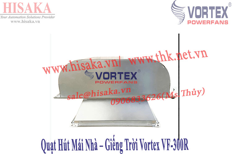 Quạt Hút Mái Nhà – Giếng Trời Vortex VF-300R