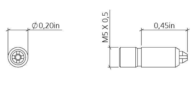 Kích thước vòi phun khí MJ5