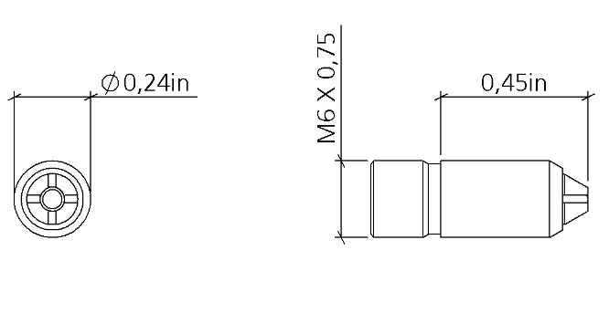 Kích thước vòi phun khí MJ6