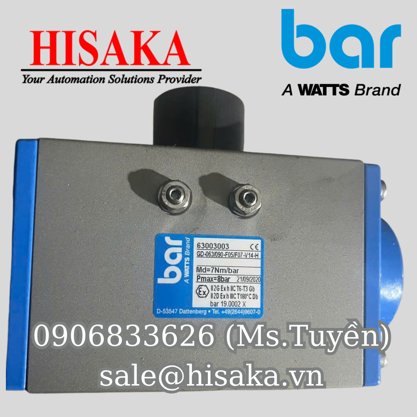 Thiết bị truyền động BAR GD-063/090-F05/F07-V14-H