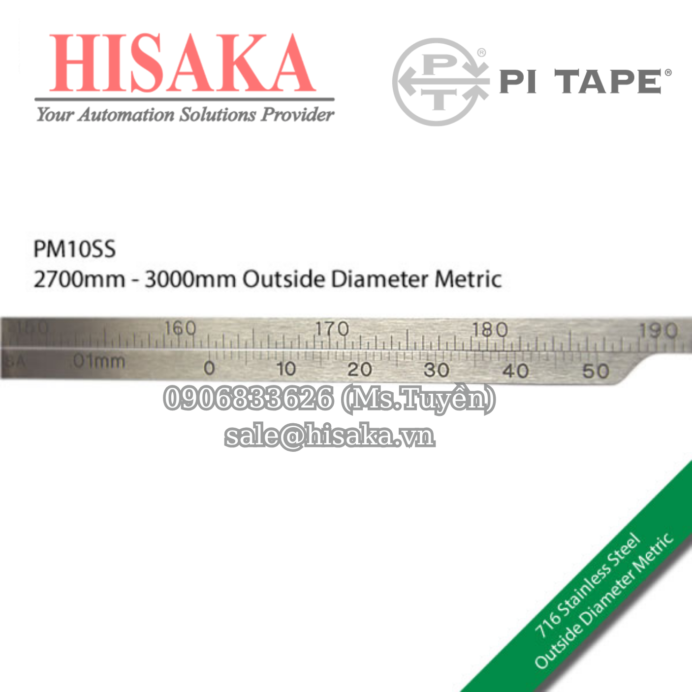 Thước đo đường kính ngoài Pitape PM10SS 2700 – 3000 mm