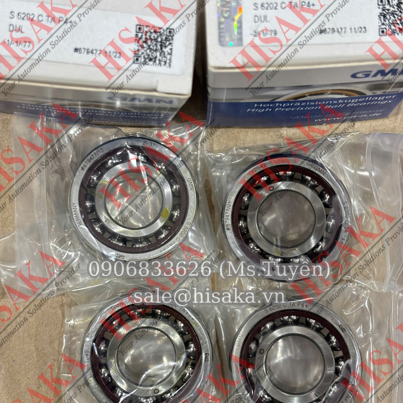 Bạc đạn GMN S 6202 C TA P4+ - Spindle ball bearing
